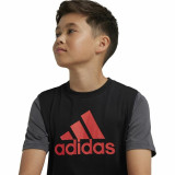Unisex Short Sleeve T-Shirt Adidas Essentials Black