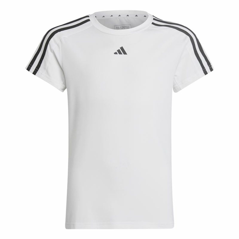 Unisex Short Sleeve T-Shirt Adidas Training Essentials 3S White