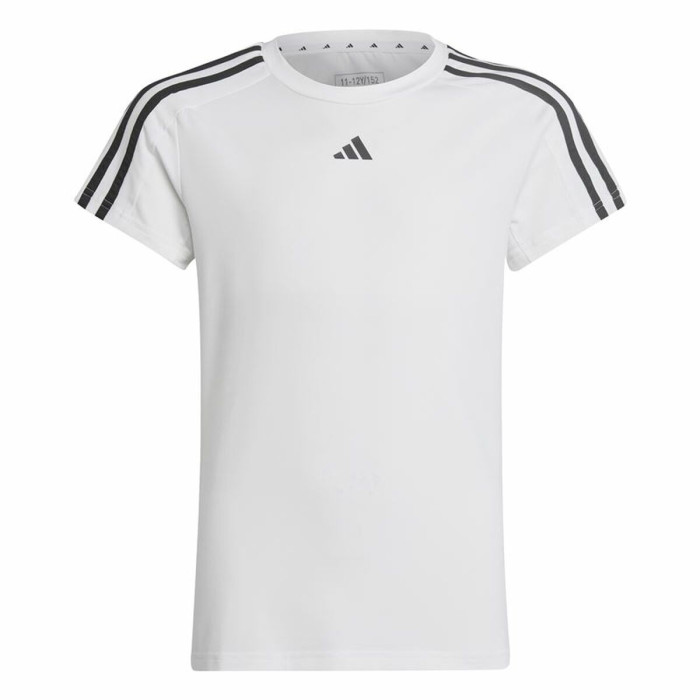 Unisex Short Sleeve T-Shirt Adidas Training Essentials 3S White