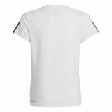 Unisex Short Sleeve T-Shirt Adidas Training Essentials 3S White