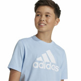 Unisex Short Sleeve T-Shirt Adidas Essentials Blue Sky blue