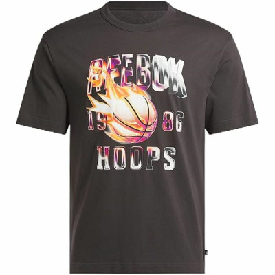 Men’s Short Sleeve T-Shirt Reebok Gs Basketball On Fir Black