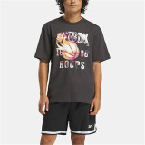Men’s Short Sleeve T-Shirt Reebok Gs Basketball On Fir Black