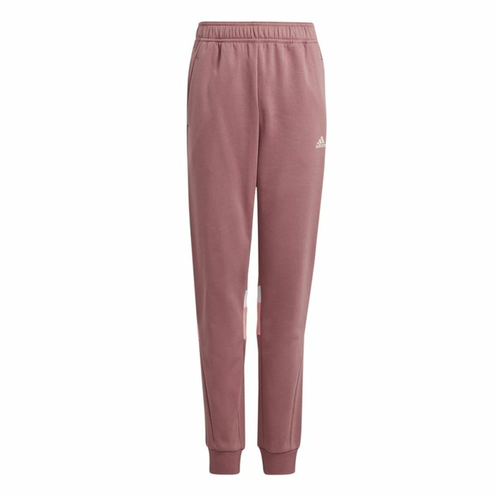 Long Sports Trousers Adidas Tiberio 3-Stripes Colorblock Pink