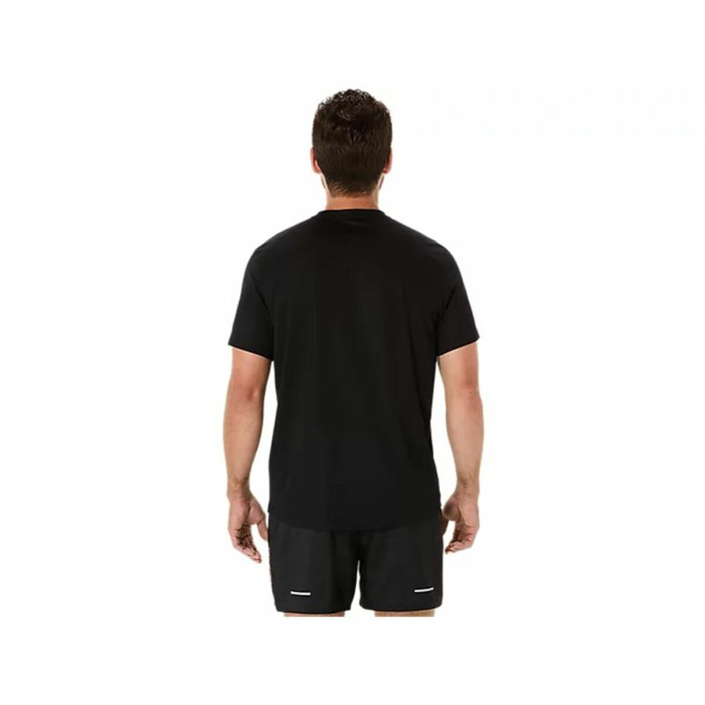 Men’s Short Sleeve T-Shirt Asics Fujitrail Logo Ss Top Black