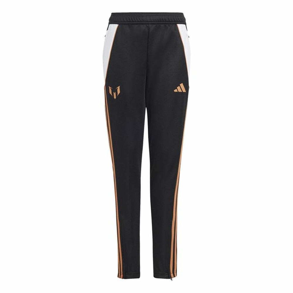 Long Sports Trousers Adidas Messi Infantil Black