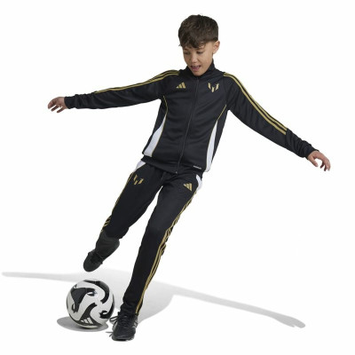 Long Sports Trousers Adidas Messi Infantil Black