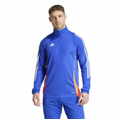 Sweatshirt without Hood Adidas Tiro24 Training Blue