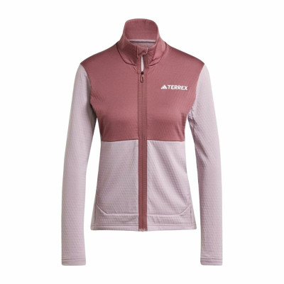 Women's Sports Jacket Adidas Terrex Multi Light Fleece Pink