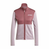 Women's Sports Jacket Adidas Terrex Multi Light Fleece Pink