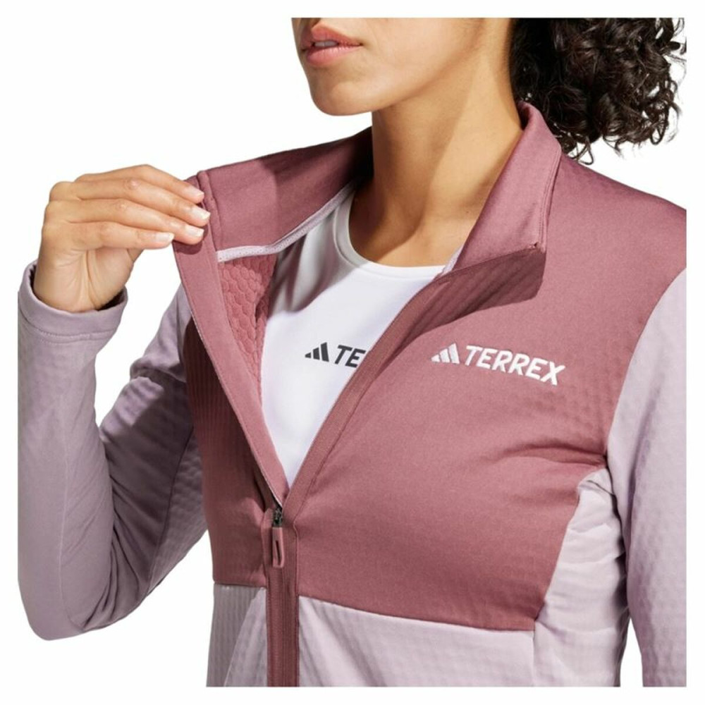 Women's Sports Jacket Adidas Terrex Multi Light Fleece Pink