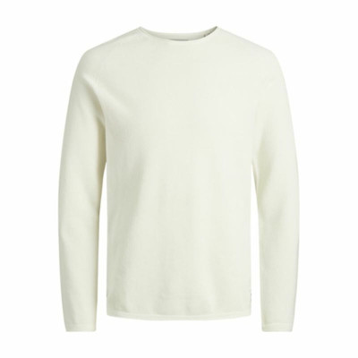 Men’s Sweatshirt without Hood Jack & Jones ehill Knit Cloud Dancer