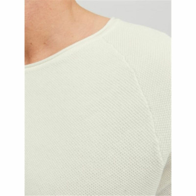 Men’s Sweatshirt without Hood Jack & Jones ehill Knit Cloud Dancer