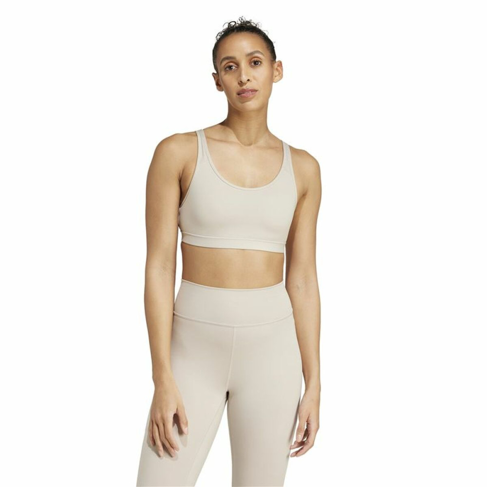 Sports Bra Adidas All Me Essentials Medium Beige