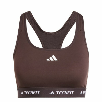 Sports Bra Adidas Techfit Medium Brown