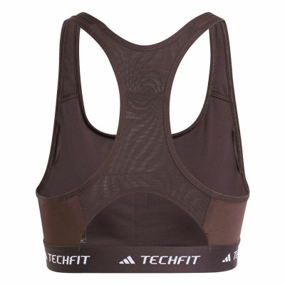 Sports Bra Adidas Techfit Medium Brown