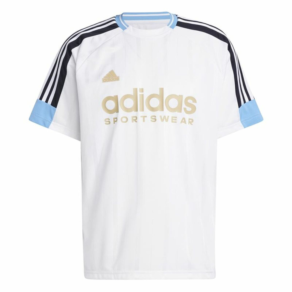 Men’s Short Sleeve T-Shirt Adidas Tiro Nations White