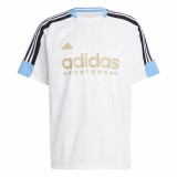 Men’s Short Sleeve T-Shirt Adidas Tiro Nations White