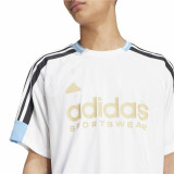 Men’s Short Sleeve T-Shirt Adidas Tiro Nations White