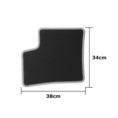 Car Floor Mat Set OCC Motorsport OCCRT0048YE RENAULT TWINGO 5 Pieces