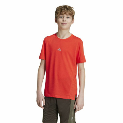 Child's Short Sleeve T-Shirt Adidas Training Aeroready (7-8 Years)