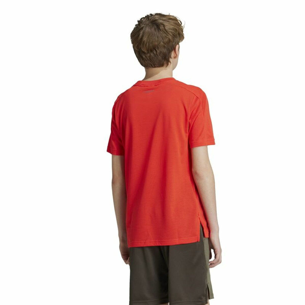 Child's Short Sleeve T-Shirt Adidas Training Aeroready (7-8 Years)