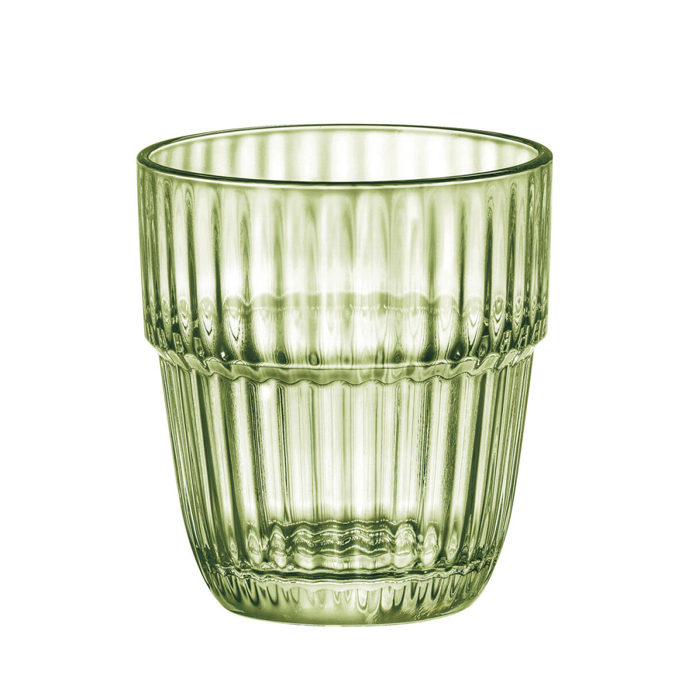 Glass for water Bormioli Rocco Barshine Green Glass 300 ml (6 Units)