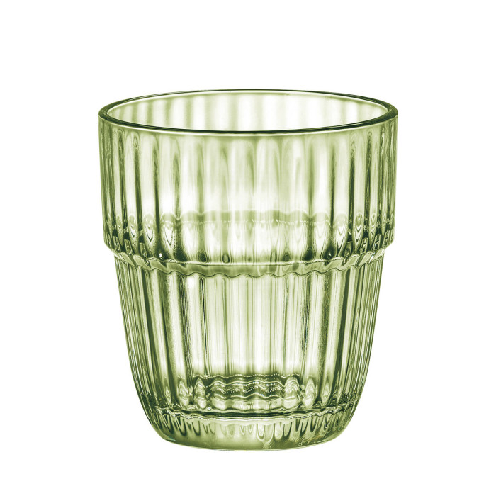 Glass for water Bormioli Rocco Barshine Green Glass 300 ml (6 Units)