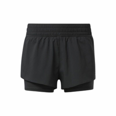 Sports Shorts for Women Reebok Wor Run 2 In 1 Short Black