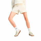 Sports Shorts for Women Puma Essentials Elevatedd-Ris White Natural