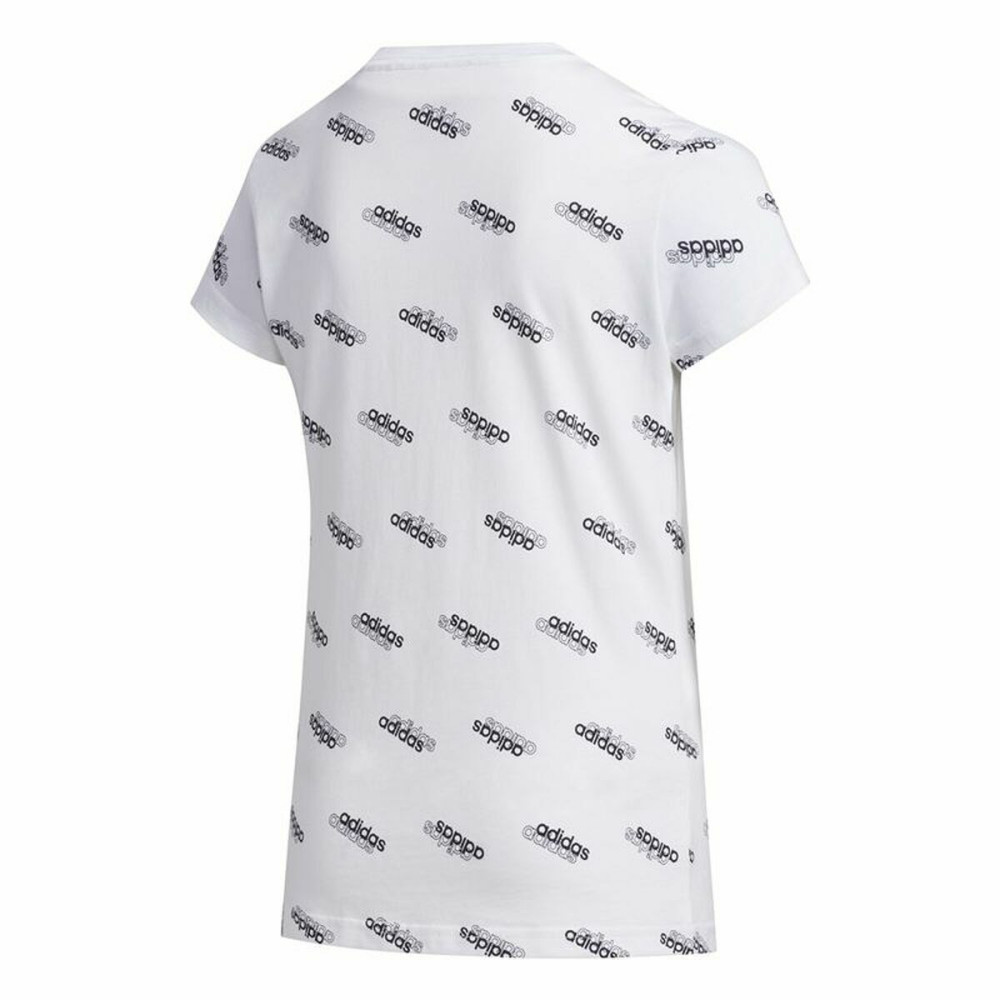 Child's Short Sleeve T-Shirt Adidas Sportswear White