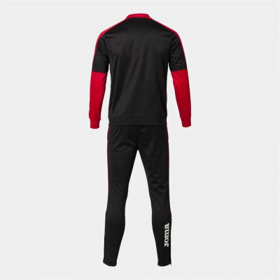 Tracksuit for Adults Joma Sport Eco Championship Black Red Children's Men