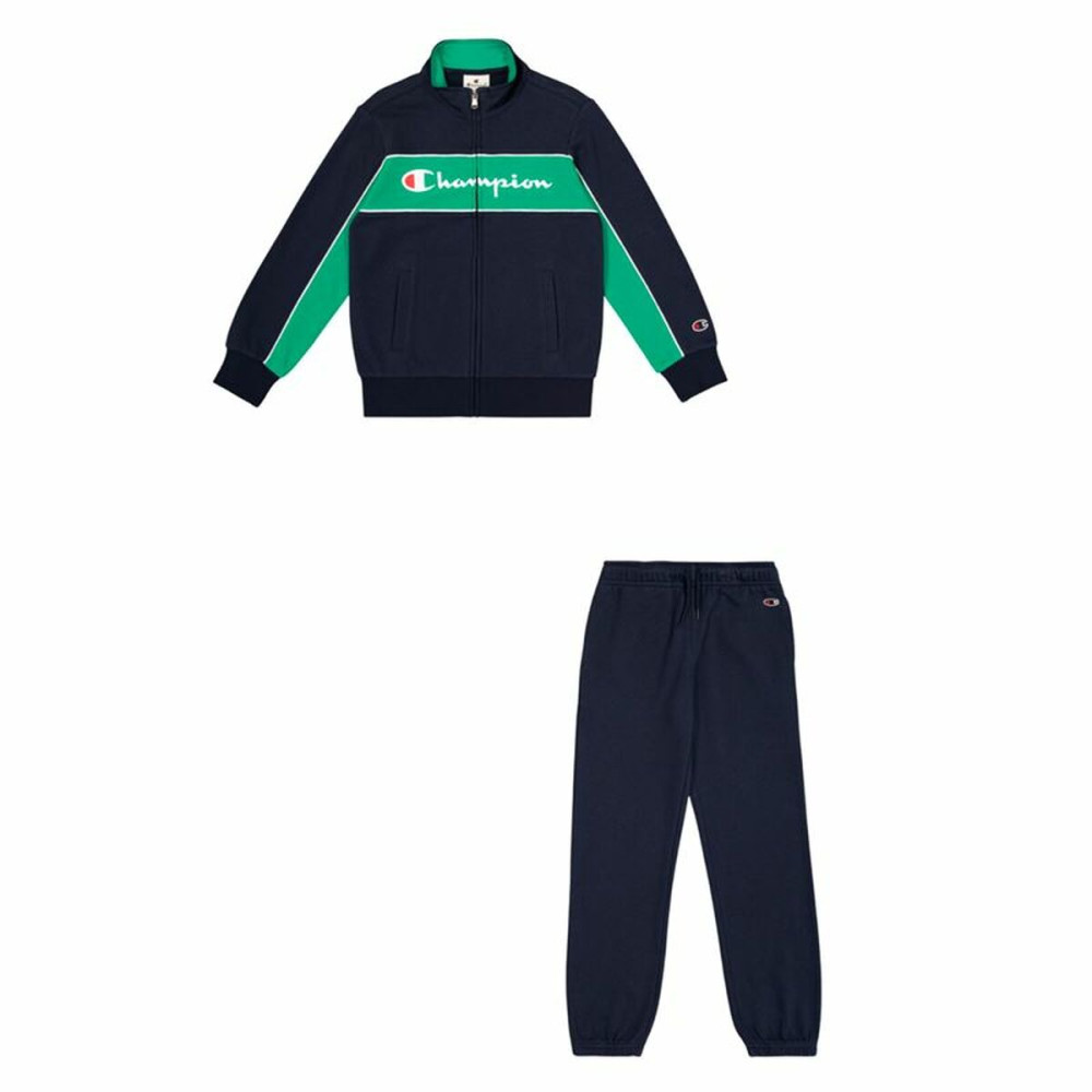 Children’s Tracksuit Champion Full Zip Suit Dark blue Navy Blue