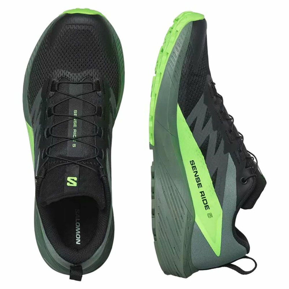 Running Shoes for Adults Salomon Sense Ride 5 Lime green