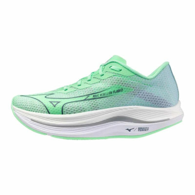 Running Shoes for Adults Mizuno Wave Rebellion Flash 2 Aquamarine