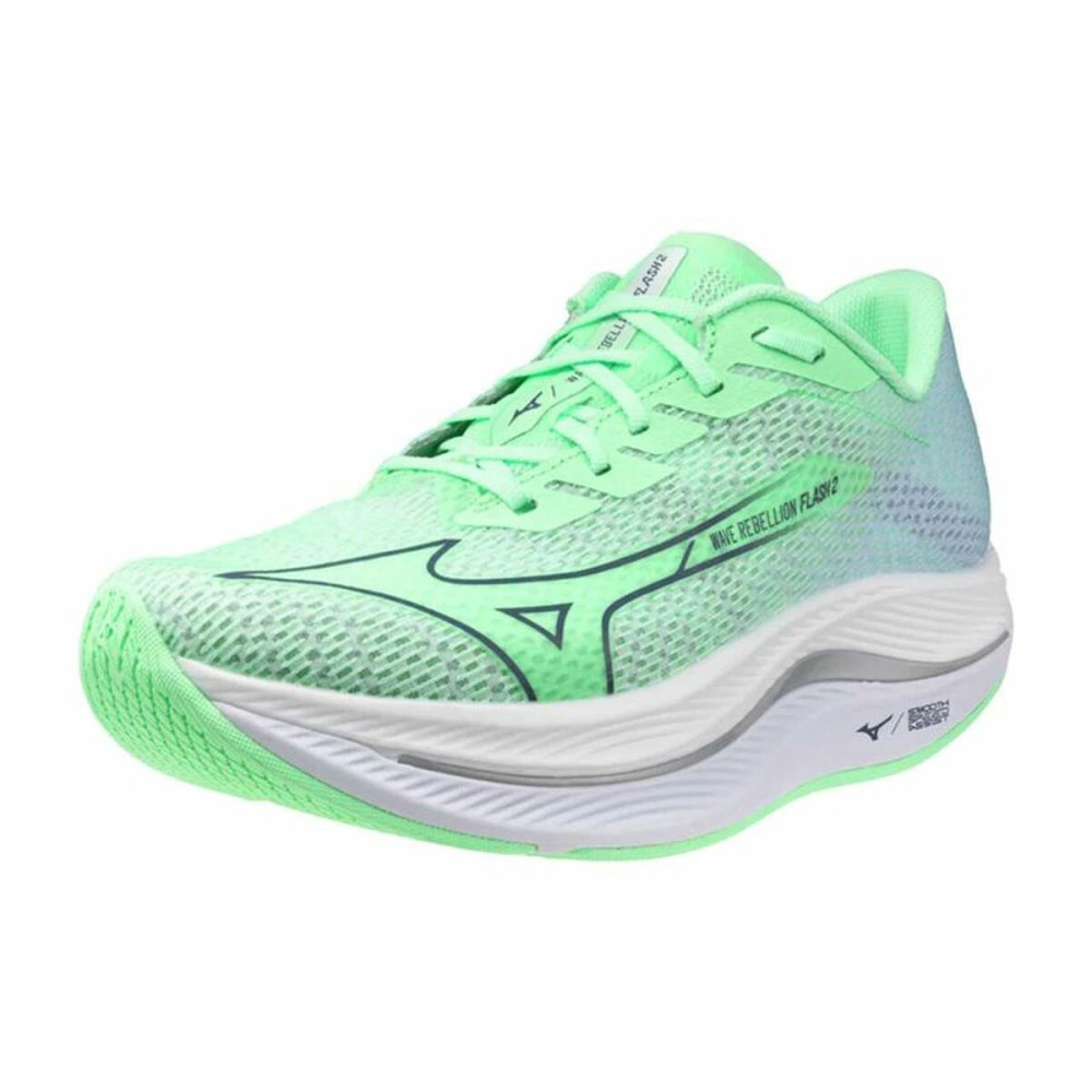 Running Shoes for Adults Mizuno Wave Rebellion Flash 2 Aquamarine