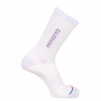 Sports Socks Salomon 365 Crew Cosmic Sky White Trail