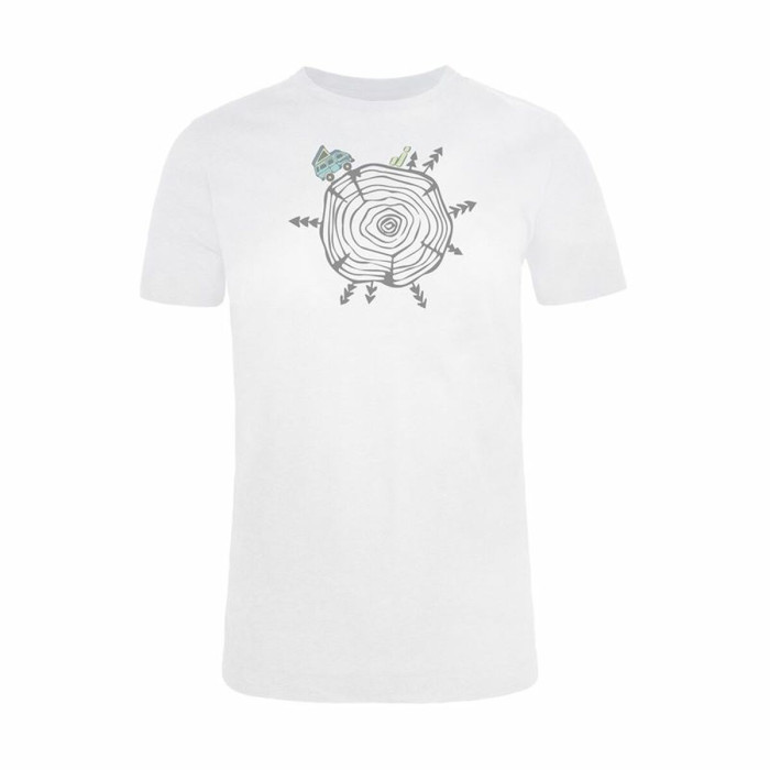 Short-sleeve Sports T-shirt Joluvi Wood White
