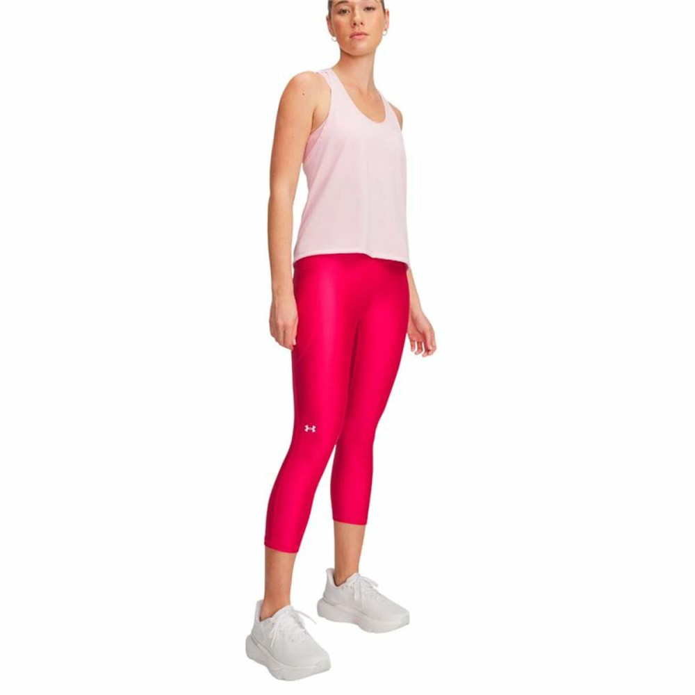 Sport leggings for Women Under Armour Tech Hi Capri Pink