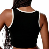 Women’s Sports Top Black Limba Streamline Fitness