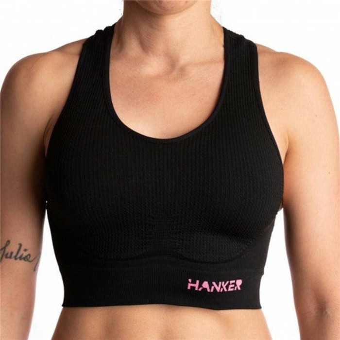 Women’s Sports Top Hanker Cane  Black Running