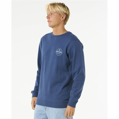 Men’s Sweatshirt without Hood Rip Curl Stapler Crew Blue