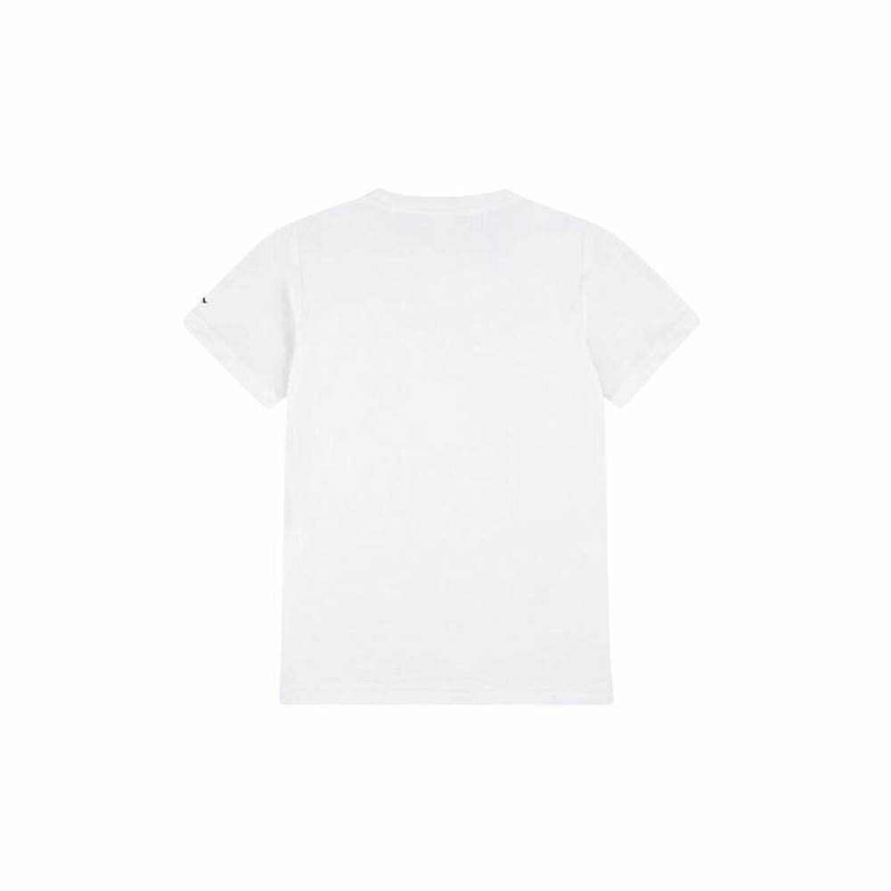 Children’s Short Sleeve T-Shirt Jordan Jdb Mj Brand Photo Ss Crew White