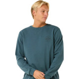 Men’s Sweatshirt without Hood Rip Curl Stapler Crew Blue