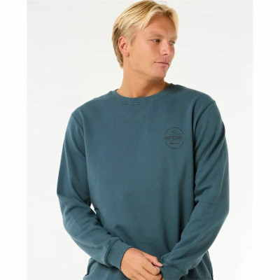 Men’s Sweatshirt without Hood Rip Curl Stapler Crew Blue