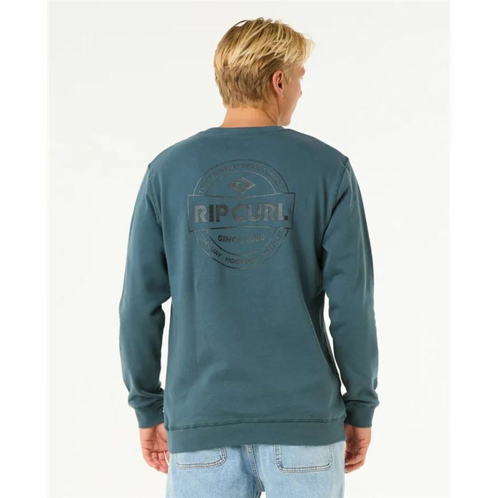 Men’s Sweatshirt without Hood Rip Curl Stapler Crew Blue