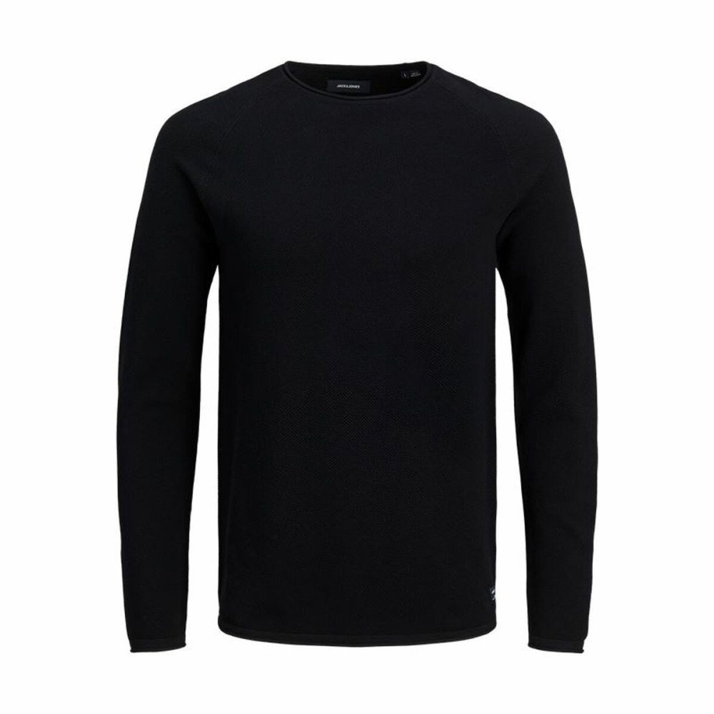Men’s Long Sleeve T-Shirt Jack & Jones ehill Knit Black