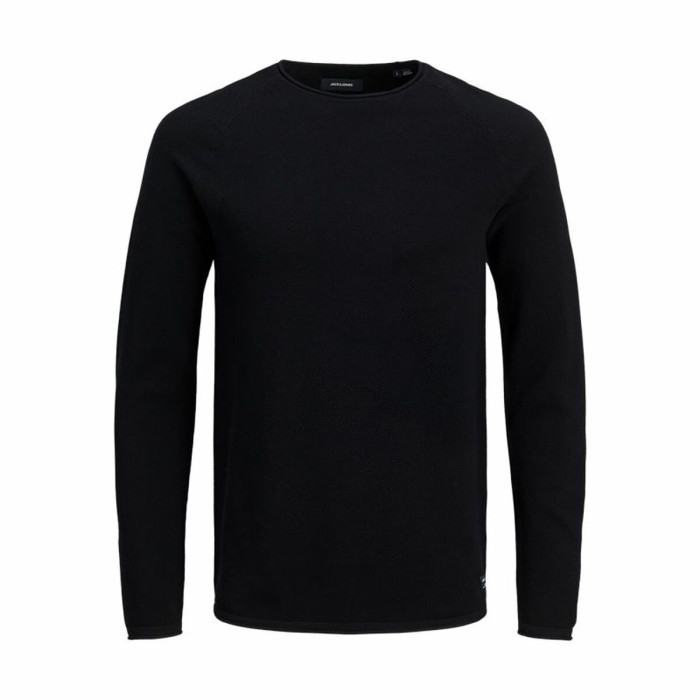 Men’s Long Sleeve T-Shirt Jack & Jones ehill Knit Black