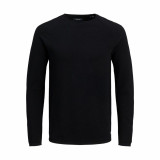 Men’s Long Sleeve T-Shirt Jack & Jones ehill Knit Black