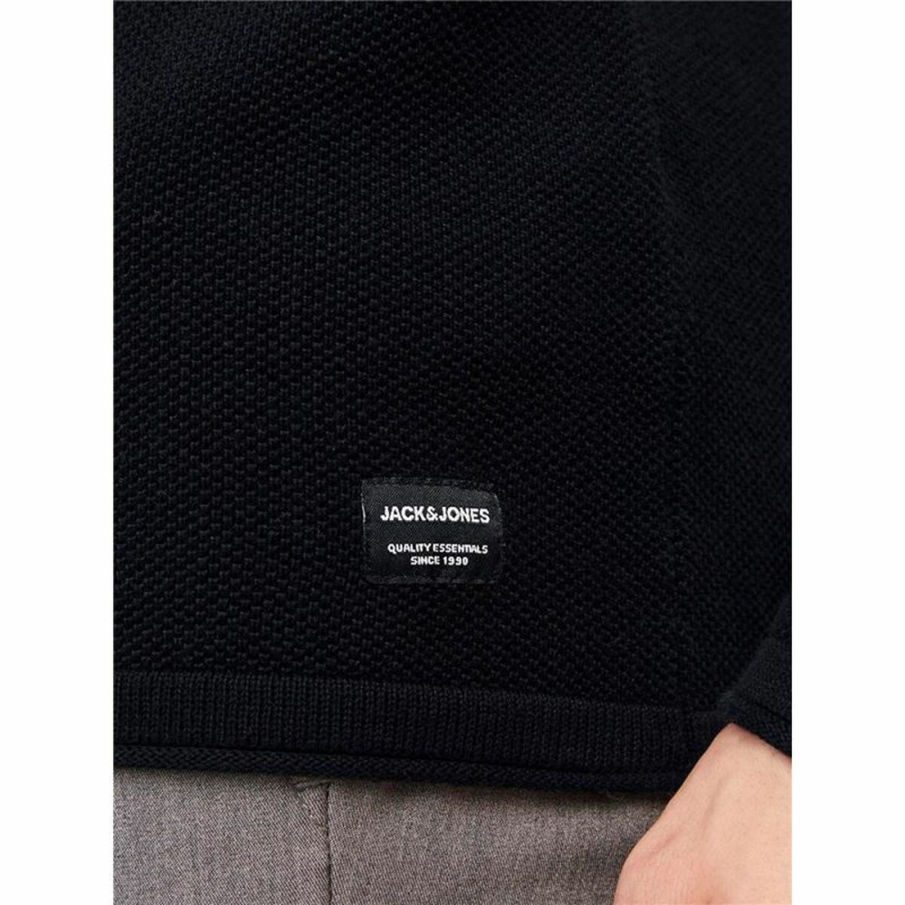 Men’s Long Sleeve T-Shirt Jack & Jones ehill Knit Black